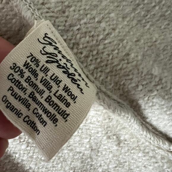 Gudrun Sjoden Wool Blend Cardigan Sweater Women Size Large Top Button - Picture 7 of 9